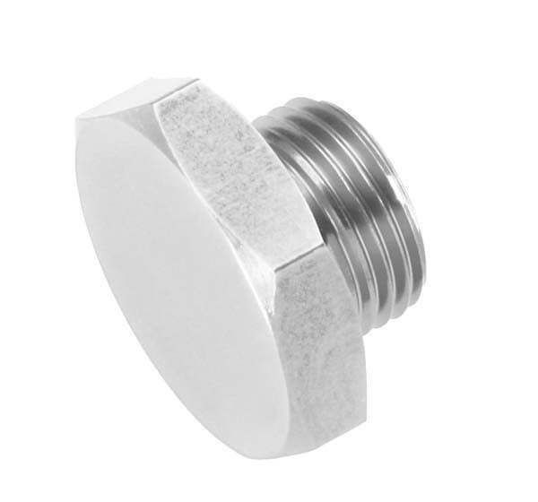 814-16-5 -16 AN benang lurus (O-ring) Port Plug-Clear CNC METAL PARTS