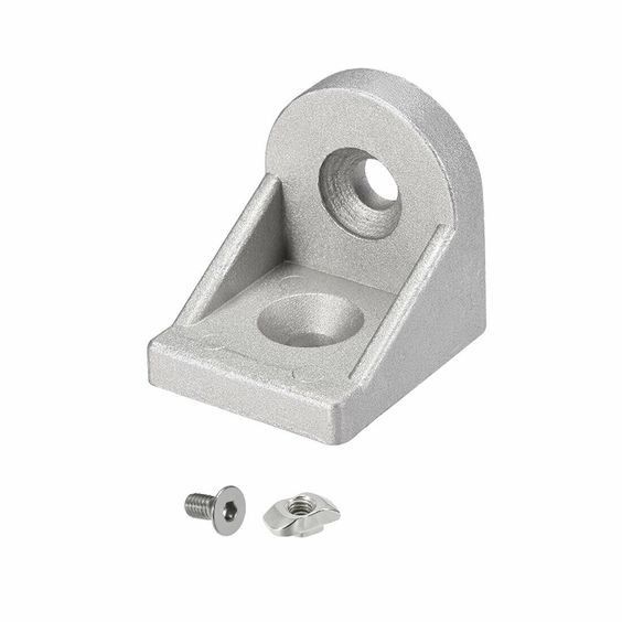 Angle Arbitrary Bracket Set, Corner L Connector untuk Seri Aluminium w Slot 8mm