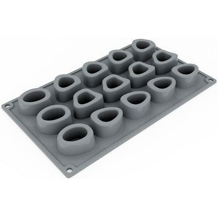 BakingMold cetakan pembekuan dengan 15 rongga, masing-masing 1,89 inci x 1,57 inci x 0,91 inci tinggi