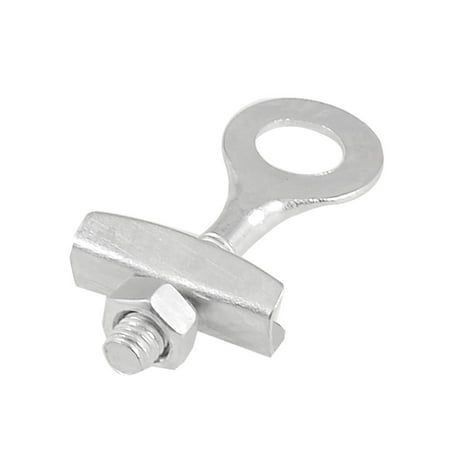 Silver ToneMetal Sepeda Sepeda suku cadangChain Tug Tensioner 6mm Dia.Thread, Size:5 x 2cm /2