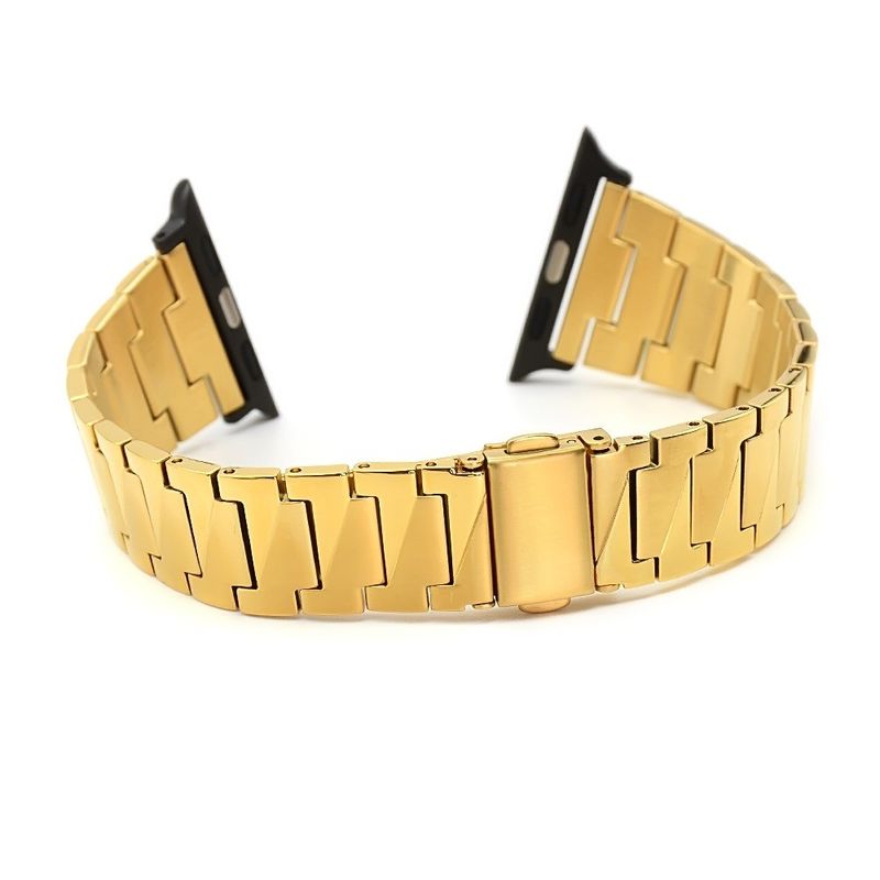 Pabrik Grosir Harga Arloji Band Fashion Emas 304 Baja tahan karat Apple Band dengan Spring Buckle