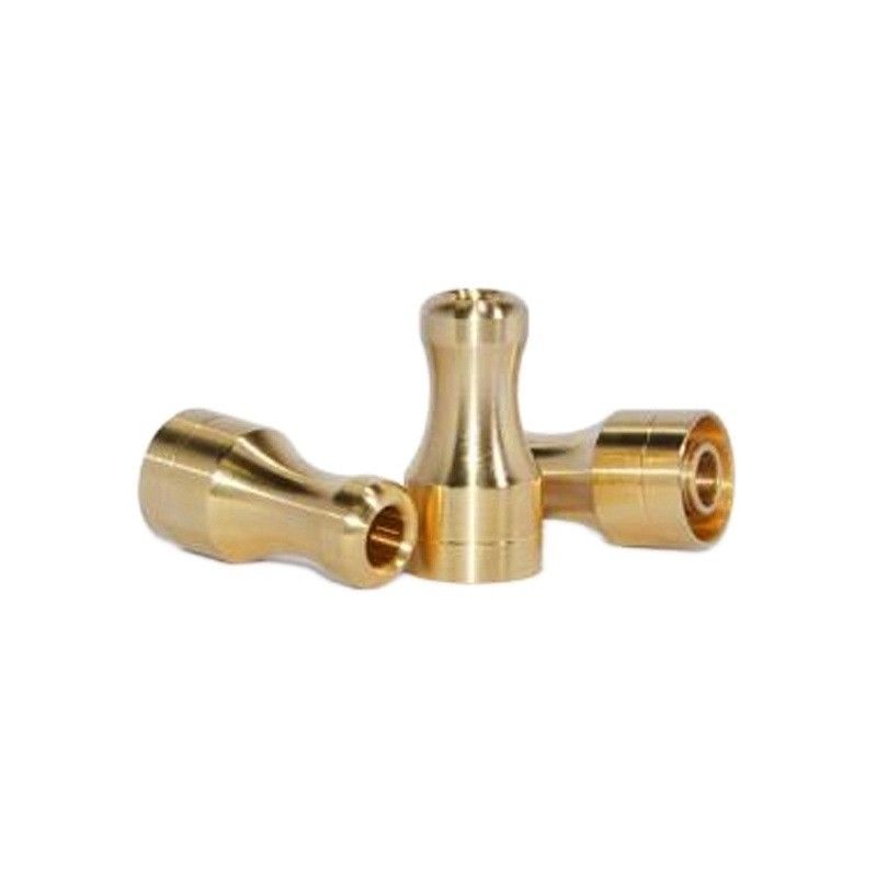 Custom Elektronik Cigarette 510 Thread Connect Vaporizer Kualitas tinggi Stainless Steel Fit Kuningan Cigarette Holder