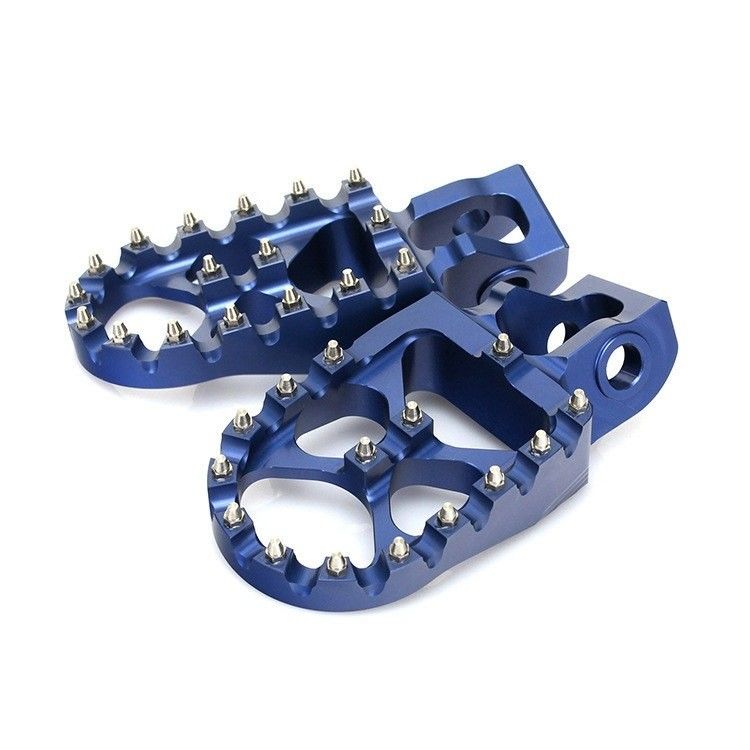 Pembuatan Batch Kecil Customized CNC Machined High-Performance Metal Aluminium Motorcycle Dirt Bike Footpegs