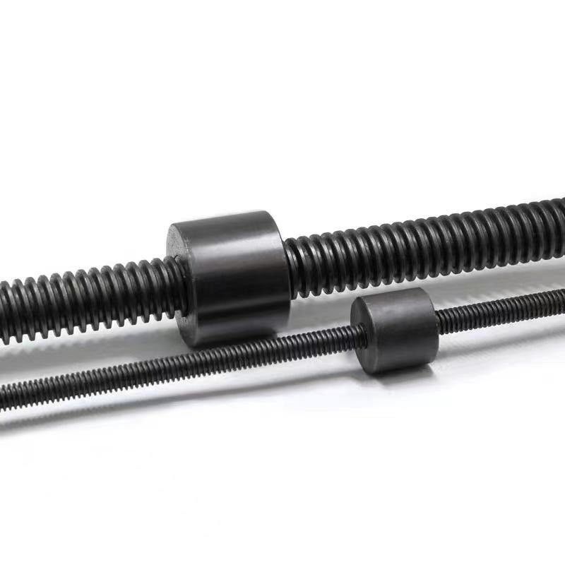 Aluminium Kuningan Baja Hitam Lead Screw Cnc Lathe Trapezoidal Rod Shaft Mesin Jahit Peralatan Medis Penggunaan