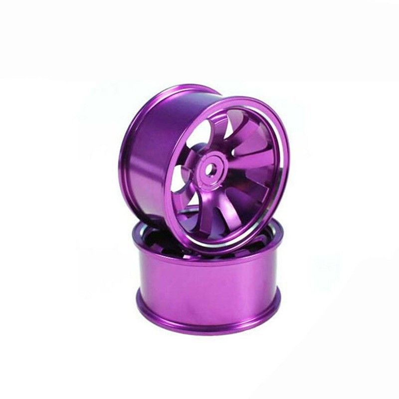 Bagian Aluminium CNC yang disesuaikan untuk hub roda mobil mainan, dengan finishing anodisasi